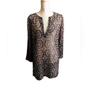 New York & Company brown and white top